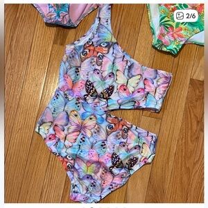 Multicolor Butterfly Swimsuit